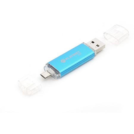 Platinet PMFA16BL 16GB 2.0 USB-Type-A-aansluiting Blauw USB flash drive