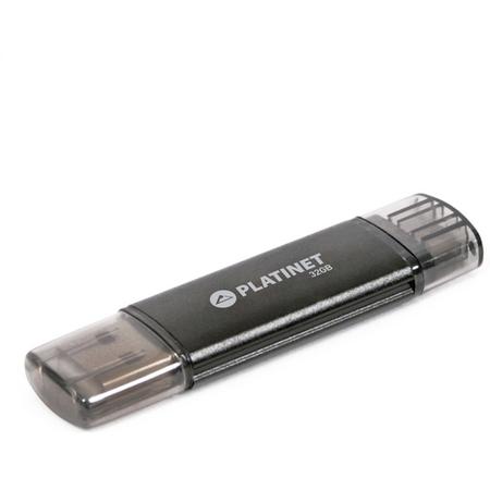 Platinet PMFA32B 32GB 2.0 USB-Type-A-aansluiting Zwart USB flash drive