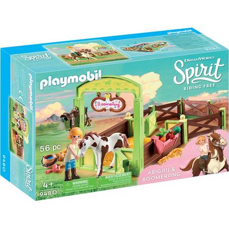 PLAYMOBIL Abigail & Boomerang met paardenbox - 9480