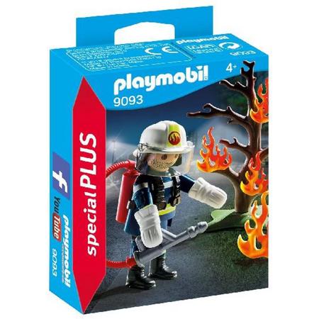 PLAYMOBIL Brandweerman met brandende boom  - 9093