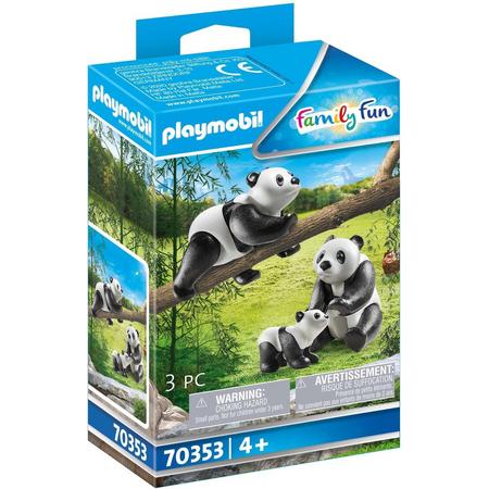 PLAYMOBIL Family Fun 2 Pandas met baby - 70353