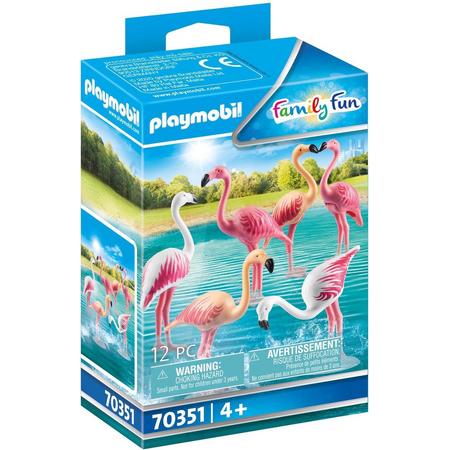 PLAYMOBIL Family Fun Zwerm flamingos - 70351
