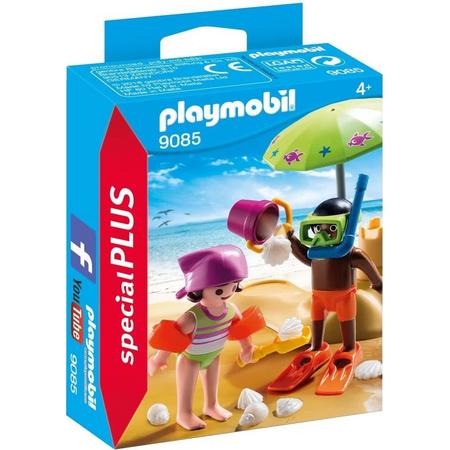 PLAYMOBIL Kinderen met zandkasteel  - 9085