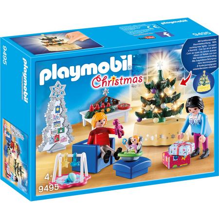 PLAYMOBIL Woonkamer in kerststijl - 9495