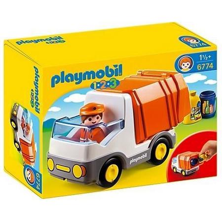 Playmobil 1, 2, 3: Vuilniswagen (6774)