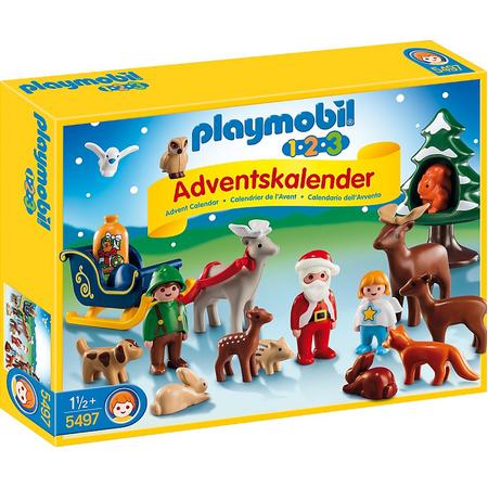 Playmobil 123 Adventskalender Kerst in het bos - 5497