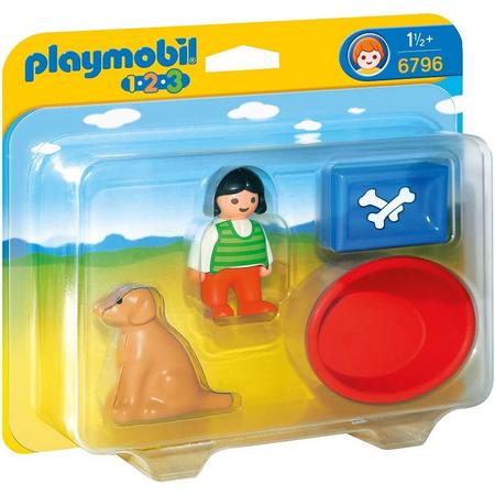 Playmobil 123 Meisje met haar hond - 6796
