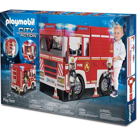 Playmobil City Action brandweer speeltent - 145 x 70 x 105 cm - Voor kinderen
