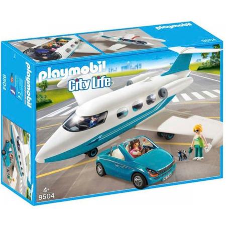 Playmobil City Life 9504 Privéjet met Cabrio