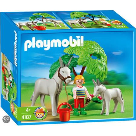 Playmobil Ezel met Veulen - 4187