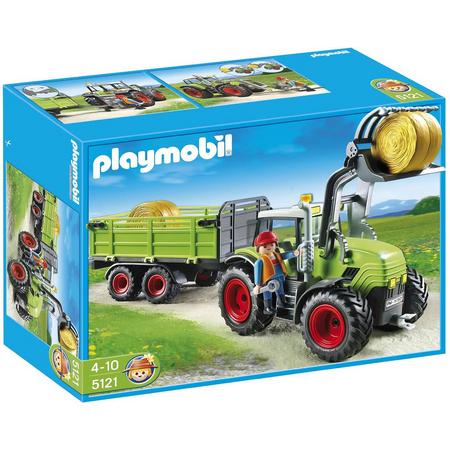 Playmobil Grote Tractor Met Aanhangwagen - 5121