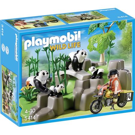 Playmobil Pandafamilie in Bamboebos - 5414