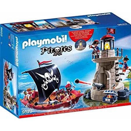 Playmobil Pirates - Piratenboot en vuurtoren met soldaten - 9522