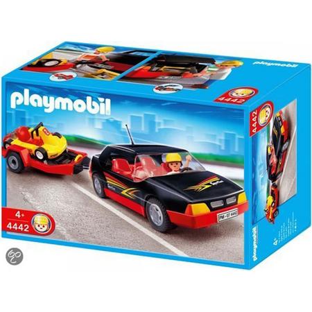 Playmobil Raceauto met Go-Kart - 4442