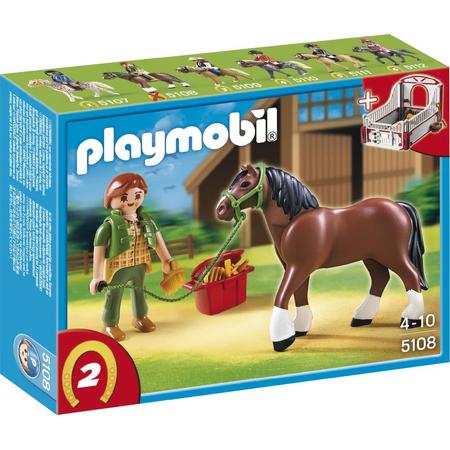 Playmobil Shire met Paardenbox - 5108