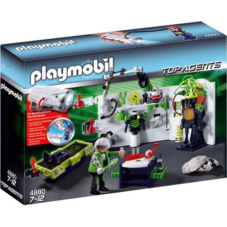 Playmobil Top Agents Robo-Gangsterlaboratorium met Multifunctioneel Licht - 4880