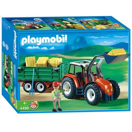 Playmobil Tractor met Aanhanger - 4496