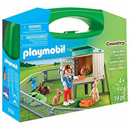 Playmobile 9104 Meeneem koffer konijntjes