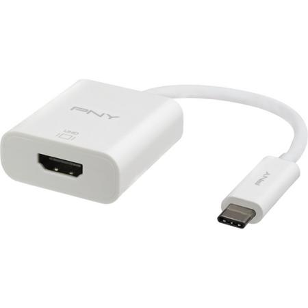 PNY A-TC-HD-W01-RB USB-C 3.1 HDMI Wit kabeladapter/verloopstukje
