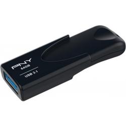 PNY Attaché 4 3.1 USB flash drive 64 GB USB Type-A 3.2 Gen 1 (3.1 Gen 1) Zwart