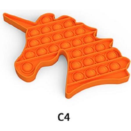 Pop It - Fidget Toy - Oranje Unicorn