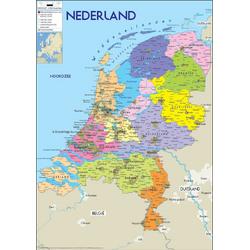 Nederland-Kaart-poster-Large-68x98cm