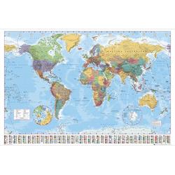 Wereldkaart (World map) poster - 61 cm x 91.5cm