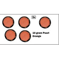 5x PXP Professional Colours 10 gram Pearl Orange - Schmink oranje festival thema feest party fun