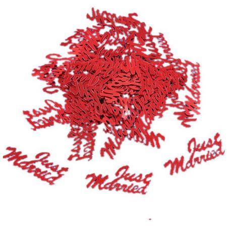 Confetti - Just Married - Rood - 350 stuks