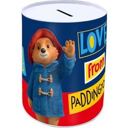 Paddington Spaarpot Love Junior 10 X 15 Cm Staal Blauw/rood