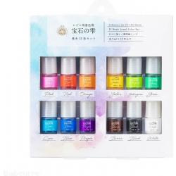 PADICO UV Pigment - Basic Jewel Color Set – 12 Kleuren