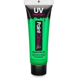 PaintGlow - UV Face & Body paint - Verf - Glow in the Dark - Grime - Make-up - Festival - Evenement - Themafeest - Festival accessoires - 12 ml - groen
