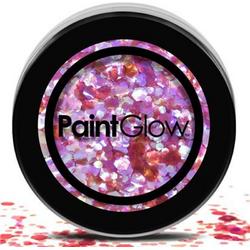 Paintglow - Grote glitters - Roze - 3gr.