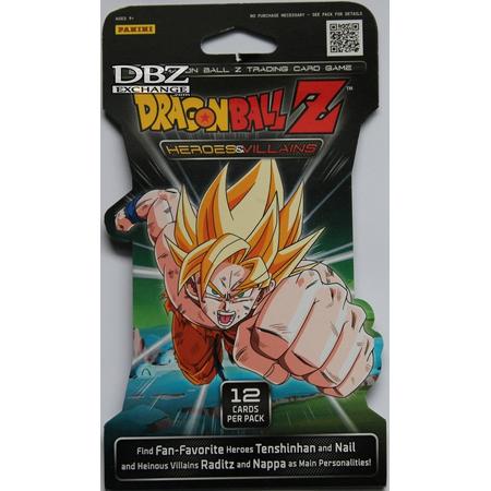 Dragon Ball Z Kaarten Booster Heroes & Villians - Blister Packs - 20 pakjes - 12 kaarten per pak - DBZ Panini - DragonBall Z Kaartspel - Goku - Vegeta - Gohan - Animo