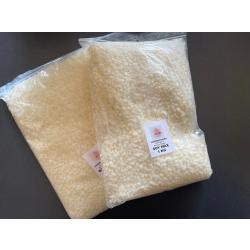 Soja was in korrels - 5 kg -   ®  soy wax voor kaarsen en melts - ecologische sojawas