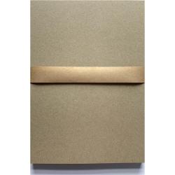 50 vel gekleurd hobby karton / papier, A4 210x297 mm – stevig 210 grams 100% recycled kraft kleur fluting grey