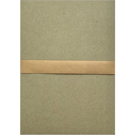 50 vel gekleurd hobby karton / papier, A4 210x297 mm – stevig 210 grams 100% recycled kraft kleur pastel blauw/grijs