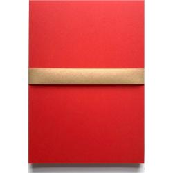 50 vel gekleurd hobby karton / papier, A4 210x297 mm – stevig 240 grams glad karton kleur rood