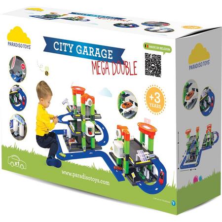 Auto Garage - Speelgoed garage - Garage speelgoed - Parkeergarage - Mega City - Double -  Autogarage - 116 cm