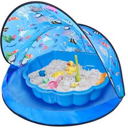 Paradiso Toys tent en zandbak combinatie blauw
