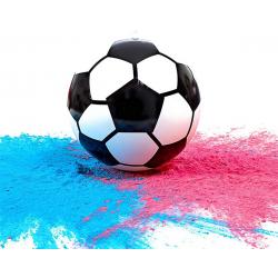 Partizzle Gender Reveal Voetbal met Poeder - Babyshower Versiering - Boy or girl - Alternatief Rookbom & Rookkanon - Plastic