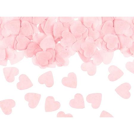 Hartjes - confetti - bio - papier - roze
