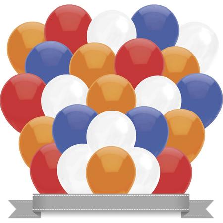 Ballonnen Rood / Wit / Blauw / Oranje (40ST)