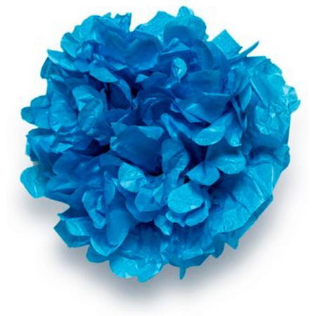 Party Stars Decoratiebloemen 30 Cm Blauw 3 Stuks