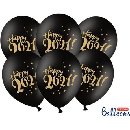 Ballonnen Happy 2021 (50 stuks)