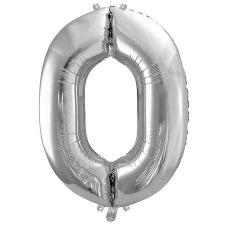 Folieballon 86cm zilver 0