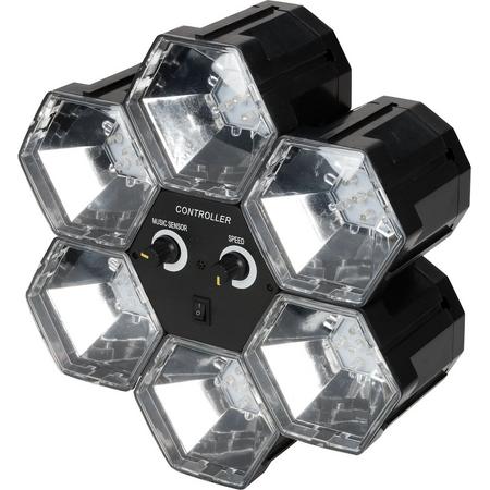 6 LED Lampen - Zwart