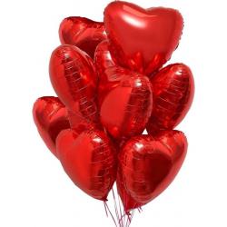 Partypakket® 10 Romantische Ballonnen - Rode Ballonnen- Valentijn Versiering - romantische decoratie - Love - Liefde - Valentijnsdag versiering
