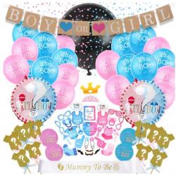 Partypakket® Gender Reveal Versiering - Jonge / meisje - All-in-one Feestpakket - Decoratie - Ballonnen - Feestpakket - Verjaardag - Feest versiering