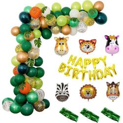 Jungle Party Thema Deluxe Verjaardag Feest Versiering - Safari Kinderfeestje - Luxe - Ballonnen